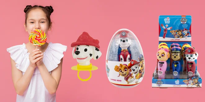 Lízanky či vajíčka Paw Patrol a iné sladkosti