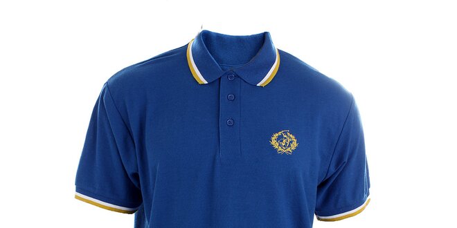 Pánske blankytno modré polo tričko Polo Club