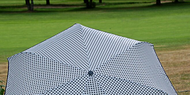 Dámsky šedý bodkovaný dáždnik Alvarez Romanelli