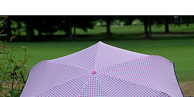 Dámsky ružový bodkovaný dáždnik Alvarez Romanelli