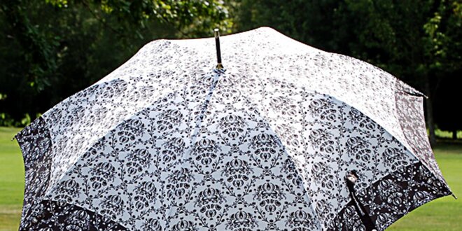 Dámsky dáždnik s vintage čiernym vzorom Alvarez Romanelli