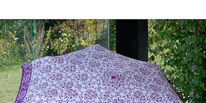 Dámsky dáždnik so vzorom Alvarez Romanelli fialový