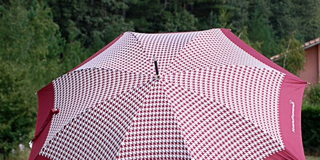 Dámsky burgundy dáždnik s kohúťou stopou Alvarez Romanelli