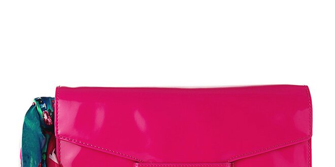 Dámska neonovo ružová listová kabelka Versace Jeans
