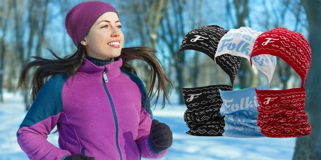 Čiapky a nákrčníky Folkies: Termo, s iónmi striebra či merino