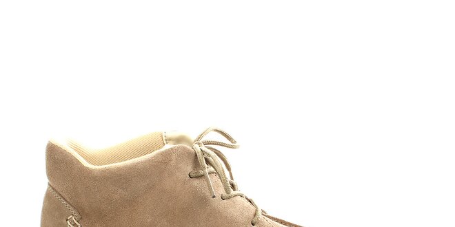 Pánske béžové semišové členkové topánky Levis