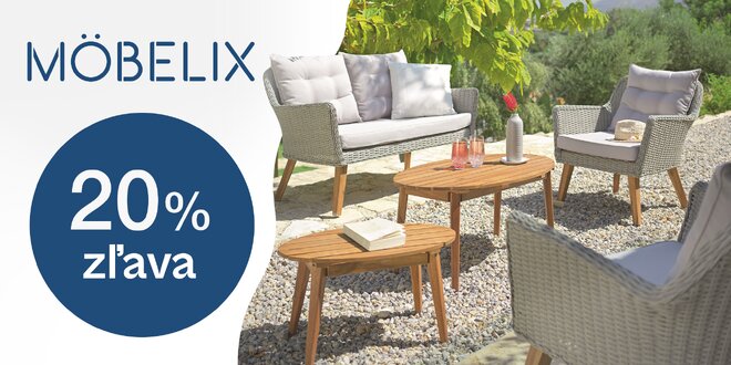 Möbelix: 20% zľava na nákup v online obchode s nábytkom