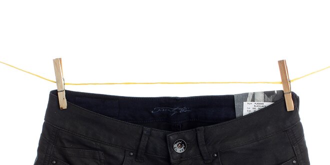 Dámske čierne džínsové kraťasy Pepe Jeans