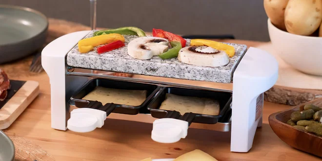 Stolové raclette grily pre 2 alebo 4 osoby