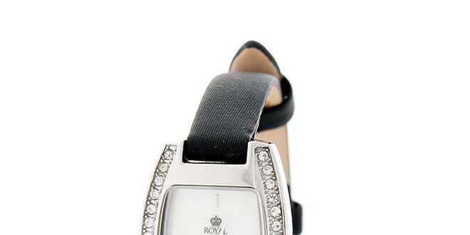 Dámske strieborné hodinky s kamienkami Royal London