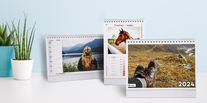 Stolné kalendáre vyskladané z vašich fotiek