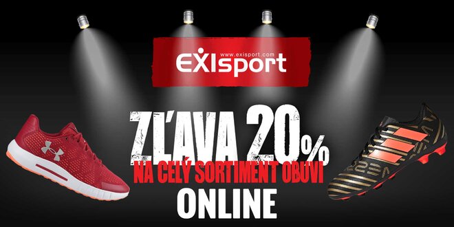 20 % Zľava na online nákup obuvi v EXIsport