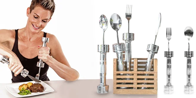 Posilňujte pri jedle s fitness príborom Fitloon