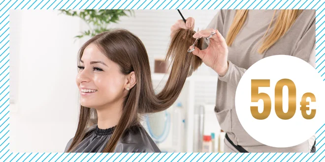 Darčekový peňažný poukaz v hodnote 50 € v Rebel's Hair Studio
