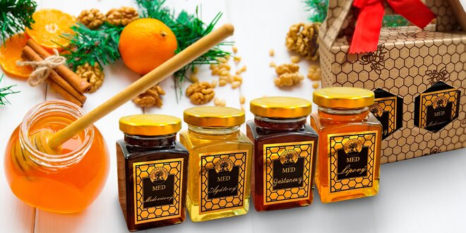 Darčekové balíčky lahodných slovenských medov