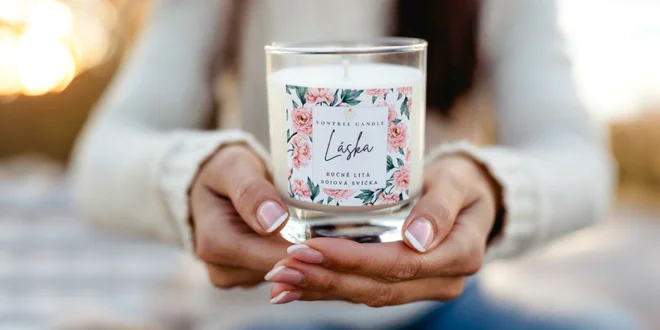 Sójové sviečky VONTREE CANDLE® s dreveným alebo korkovým viečkom