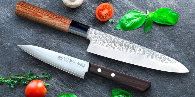 Kvalitné japonské nože z ultra ostrej ocele
