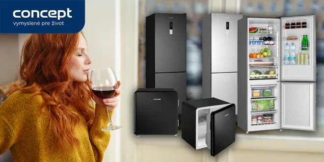 Voľne stojaci minibar alebo chladnička s mrazničkou Concept