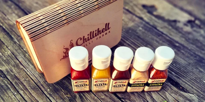 3-kusové balenie chilli pasty alebo 5-kusová kazeta chilli elixírov