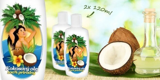 100 % prírodný kokosový olej 120 ml