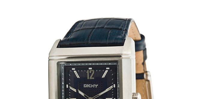 Pánske analogové hodinky s tmavo modrým náramkom DKNY
