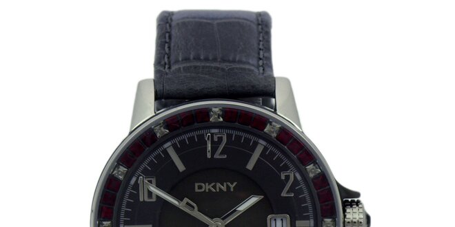 Pánske analogové hodinky s kryštáľmi DKNY