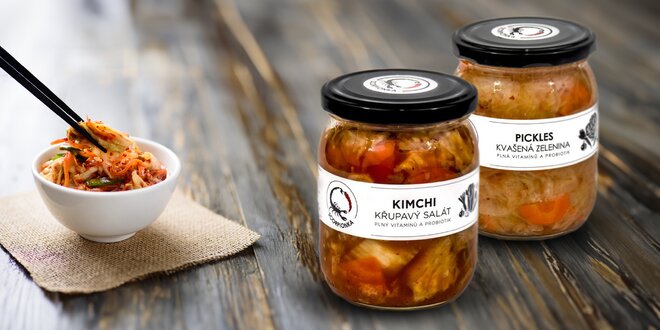 Kórejská pochúťka Kimchi alebo Pickles, balenia 2-4 kusy