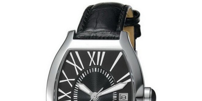 Dámske čierne hodinky s rímskymi číslicami Esprit