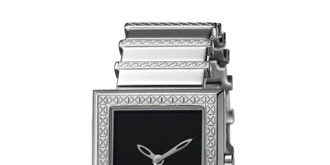 Dámske oceľové hodinky zdobené reliéfom Esprit