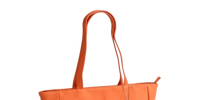 Dámska oranžová kabelka s dvomi ušami Fuchsia