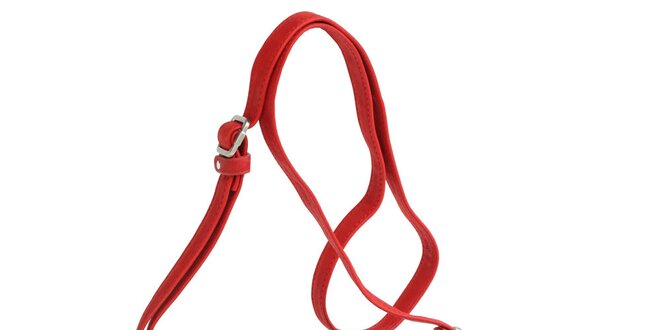 Dámska červená kabelka cez rameno Fuchsia
