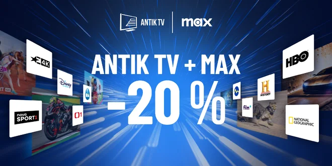 187 televíznych kanálov vr. kanálov HBO a služby MAX na 1, 3 alebo 6 mesiacov