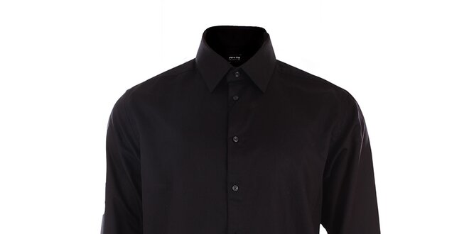Pánska čierna obleková košeľa Pietro Filipi