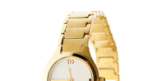 Dámske zlaté titanové hodinky Danish Design