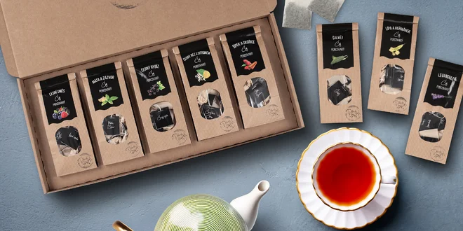 České ručne vyrábané čaje: bylinkové, ovocné, aj v setoch