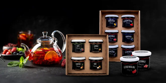 Veľké 125 g balenia pečených čajov, aj darčekové balenia