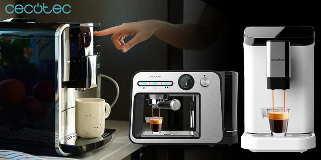 Kávovary Cecotec: Power Espresso 20 Square Pro či Cremmaet Macchia White