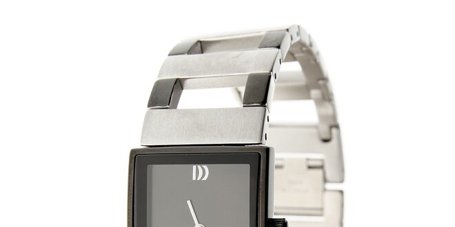 Dámske ocelové hodinky Danish Design s čiernym ciferníkom