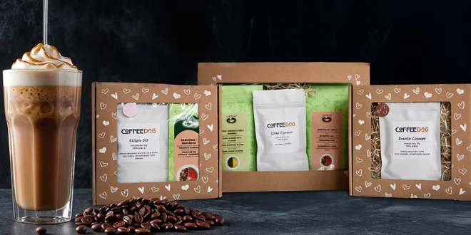 Cofeedog: Balíčky zrnkovej kávy aj darčekové sety s čajom