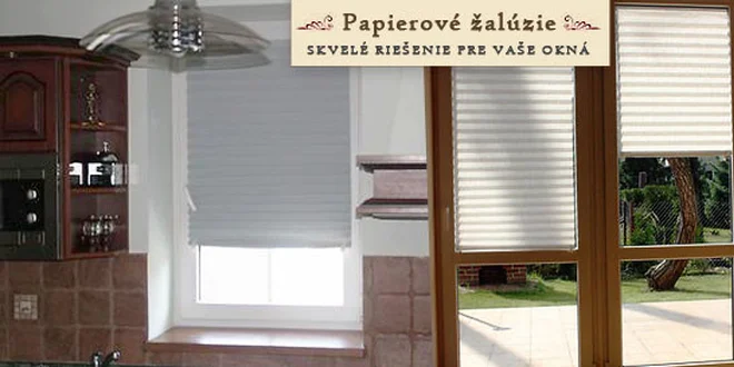 Samolepiace papierové žalúzie na okno