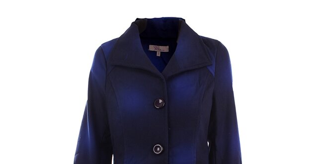 Dámsky modro tónovaný kabát DY Dislay Design