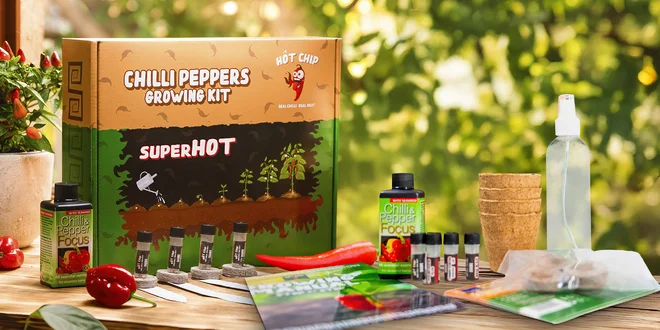 Darčeková sada na pestovanie chilli papričiek vrátane hnojiva