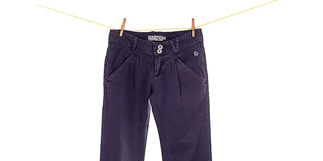 Dámske fialové voľné nohavice Fundango