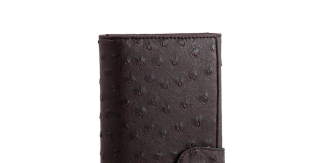 Dámska čokoládová úzka peňaženka Lancaster