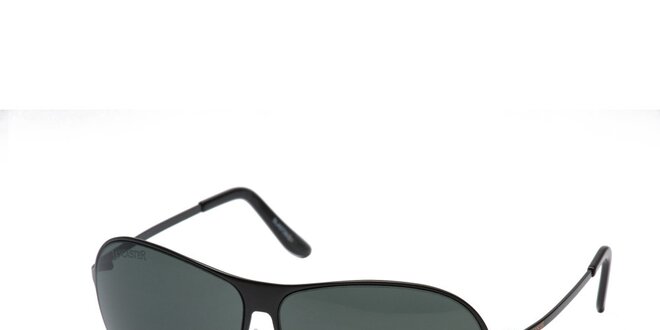 Unisexové čierne slnečné okuliare Lancaster