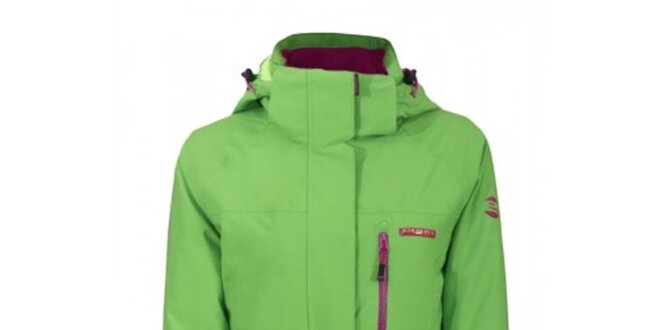 Dámska svetlo zelená lyžiarska bunda Envy
