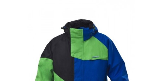 Pánska snowboardová zeleno-modrá bunda Envy