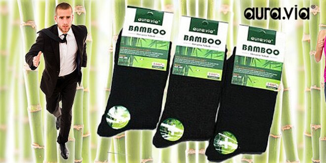 Bambusové ponožky zo 100% bambusového vlákna