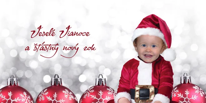 Vianočné magnetky z vlastnej fotografie - 4 rovnaké kusy