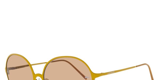 Žlté dámske slnečné okuliare Lacoste